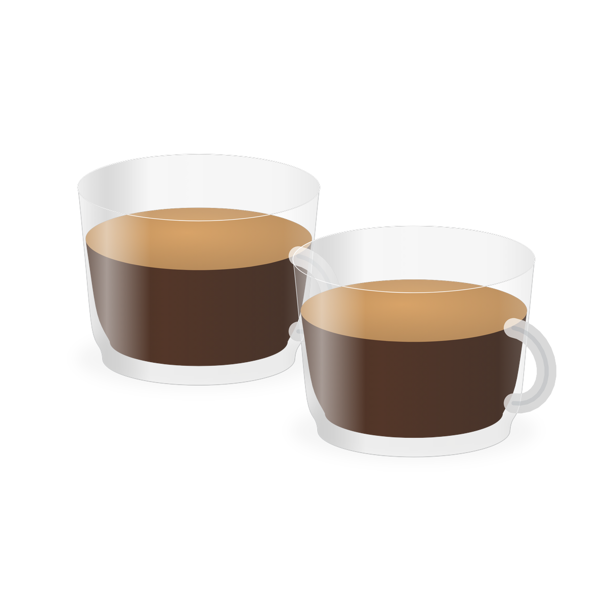 Cam Espresso Fincanı İkili Set