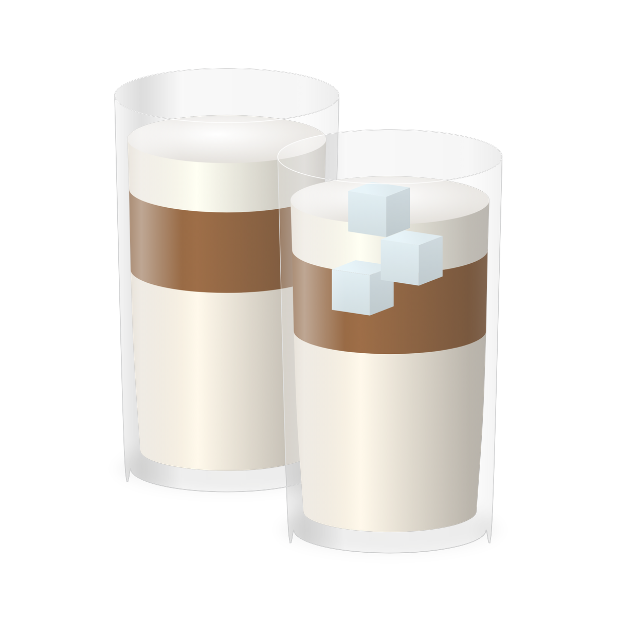 Çift Cidarlı Latte Bardağı İkili Set
